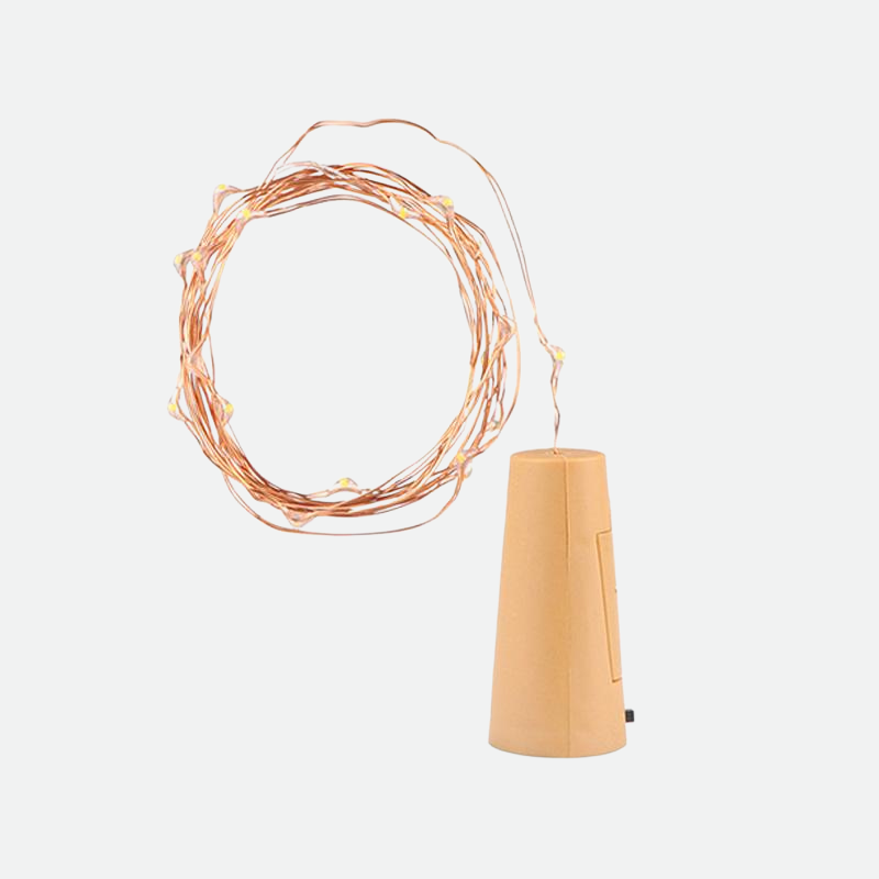 Patio Fairy Battery LED lights with Copper String