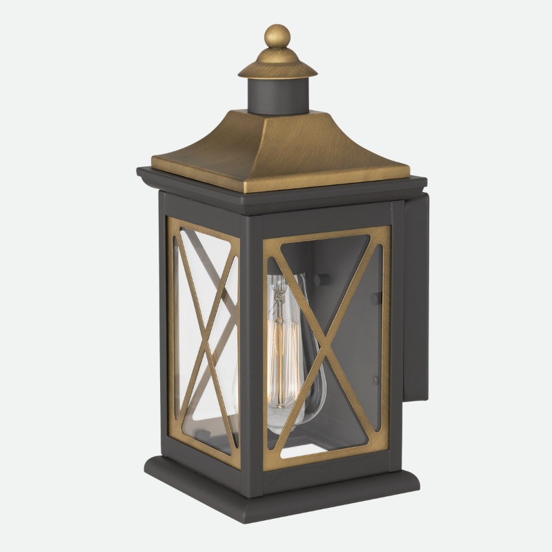 Steel Bronze Brass Vintage Lantern Outdoor Wall Lamp Waterproof
