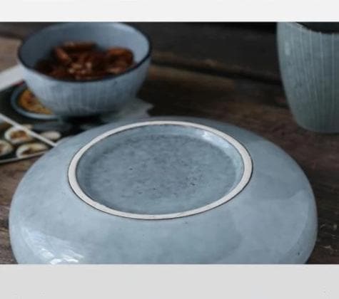 Blue Porcelain Wide Bowl plate