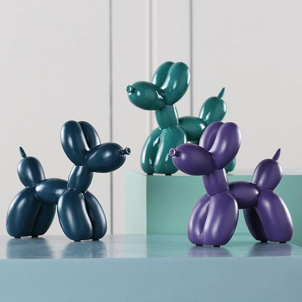 Jeff Koons Balloon Dog Sculpture Accent for Home Decor