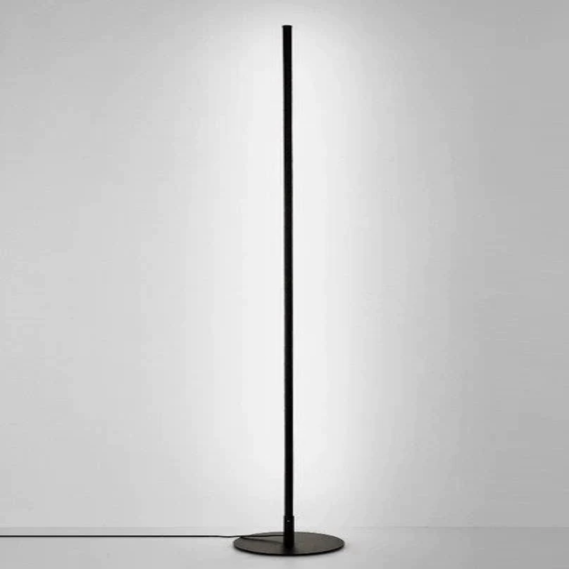 Ultra Modern Minimalist Metal Floor Lamp with LED Bulbs Black