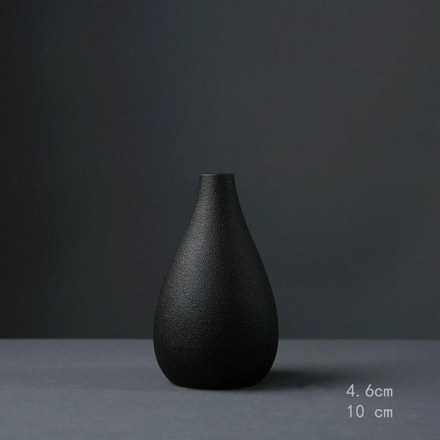 Black Textured Ceramic for Modern Home Decor and Office