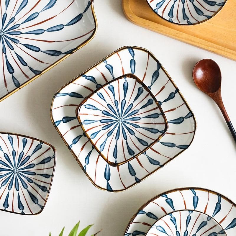 Vintage Japanese Ceramic Porcelain Dinnerware for Modern Kitchen Bowl Plate Tray Spoon
