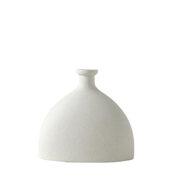 Modern Ceramic Still Life Vases for Flowers Plants and Home Decor white neutral