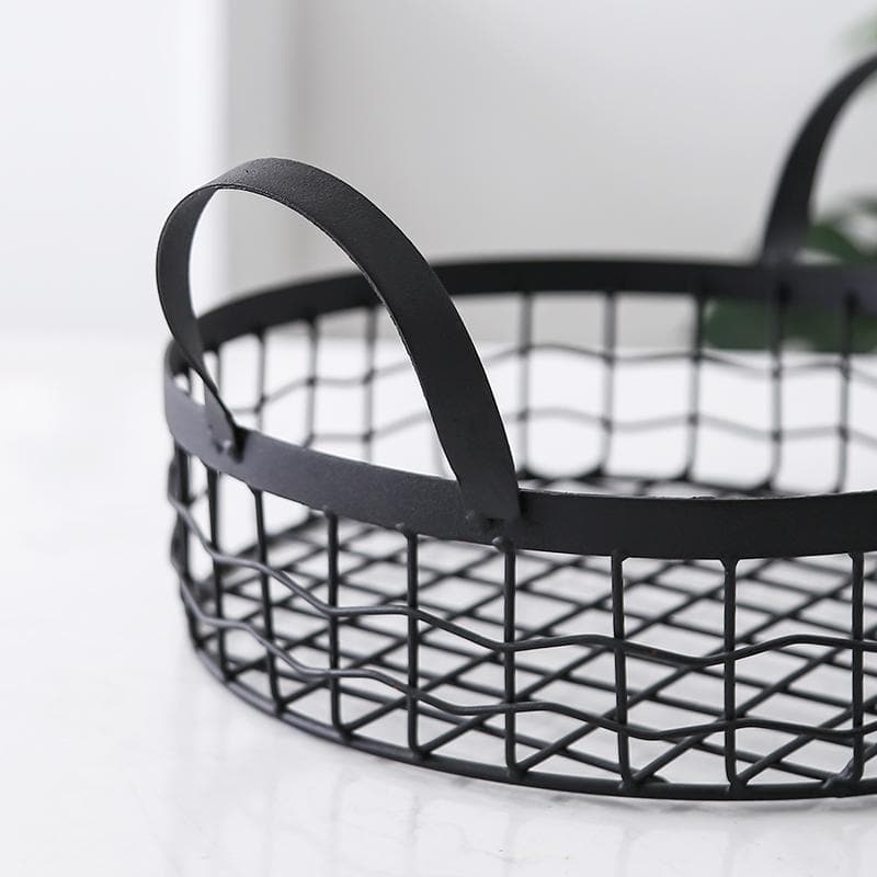 iron black basket