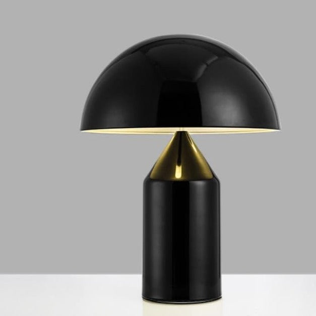 Bauhaus Gold Tone Metal Table Lamp for Retro Modern Office Home Decor