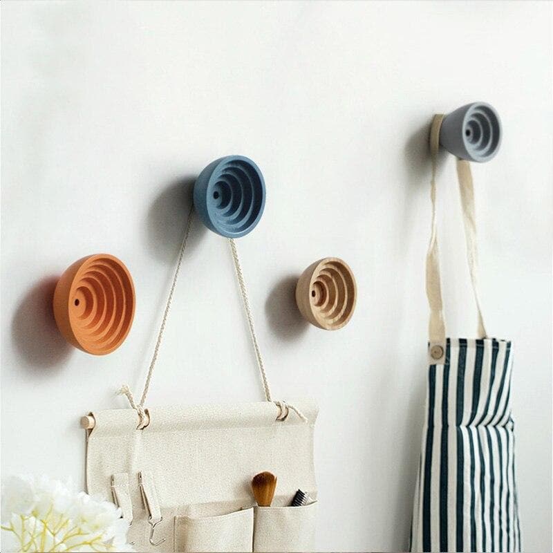 Scandinavian Wooden Wall Hangers and Decor for Room and Office