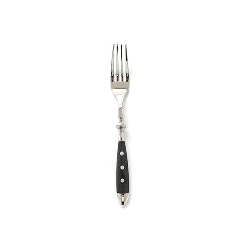 Fine Luxury Flatware in Silver Stainless steel 18/8 and Black Resin Fork