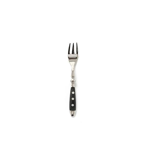 Fine Luxury Flatware in Silver Stainless steel 18/8 and Black Resin Fruit Fork