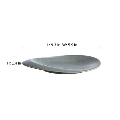 round ceramic grey dinnerware measurements