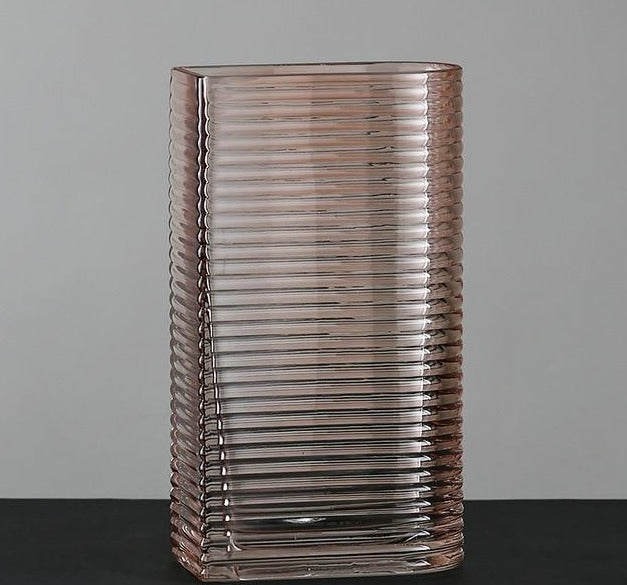 NUDE Mist Tamer Nakisçi colored glass vase mauve