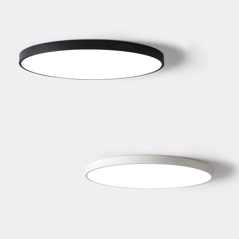 round pvc monochrome ceiling LED lamp