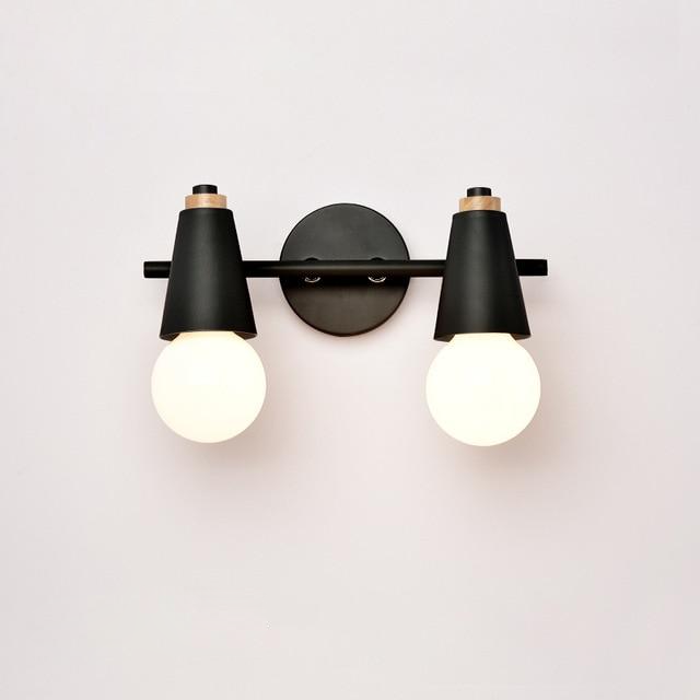 double black wall lamp sconce