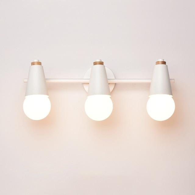 three light wall lamp white