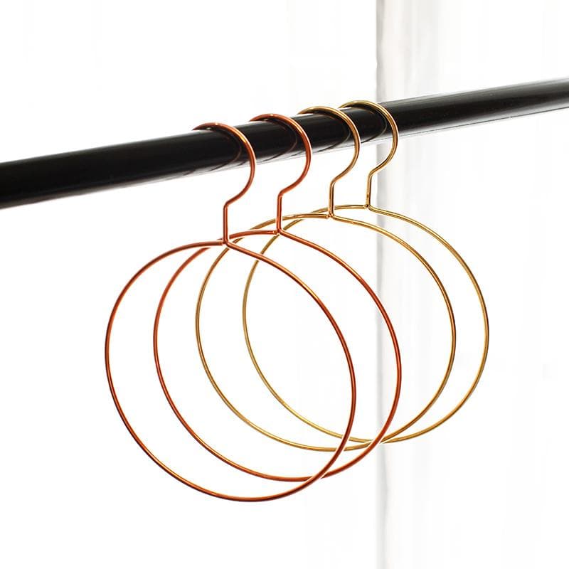 circular metal iron gold hangers