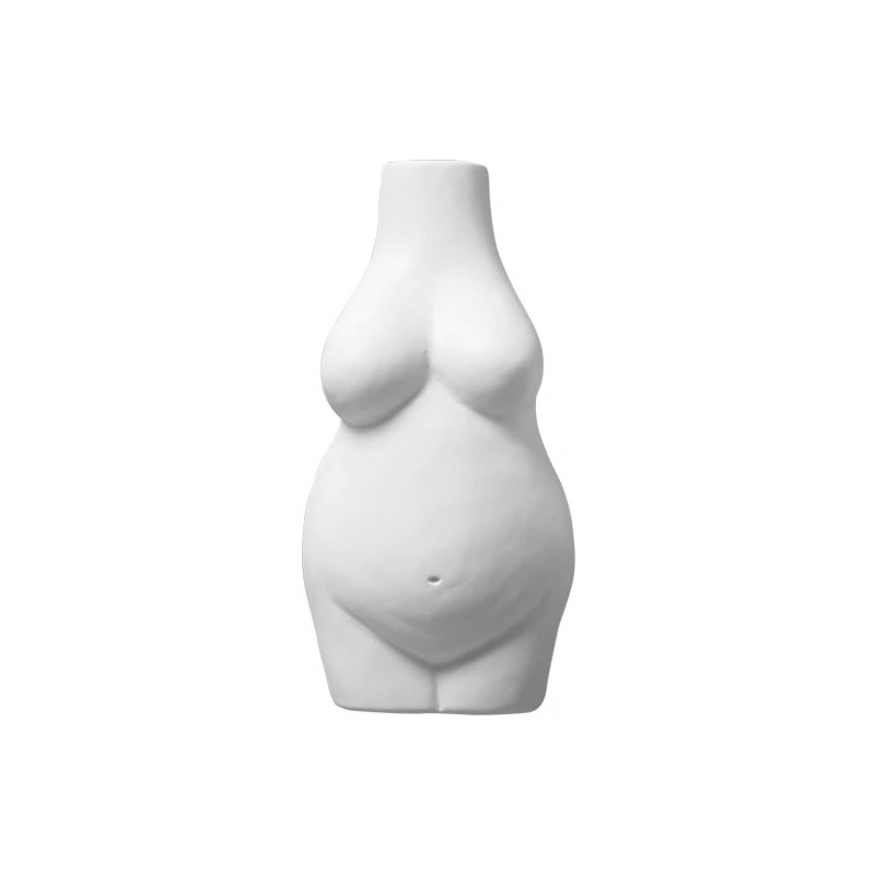 female nude body resin sculpture white beige fridge magnet