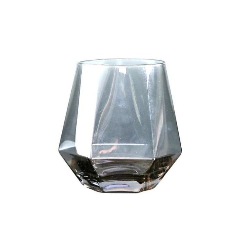 diamond tinted glass vintage drinkware