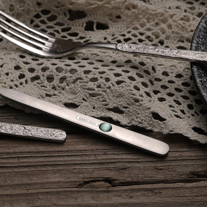 Hammered Stainless Steel cutlery