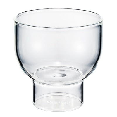 round clear glass cups