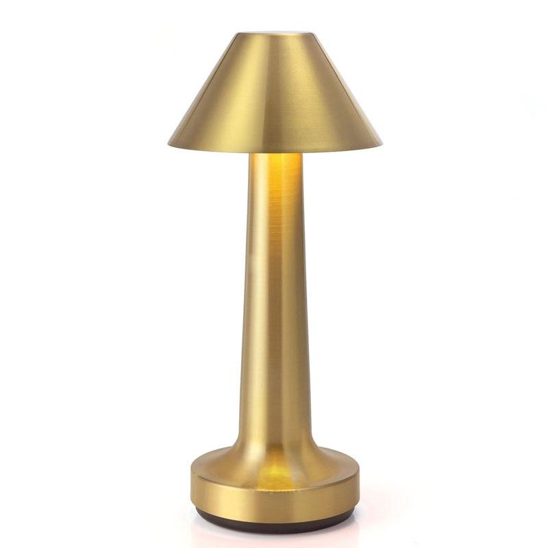 gold cordless touch sensor iron gold table lamp