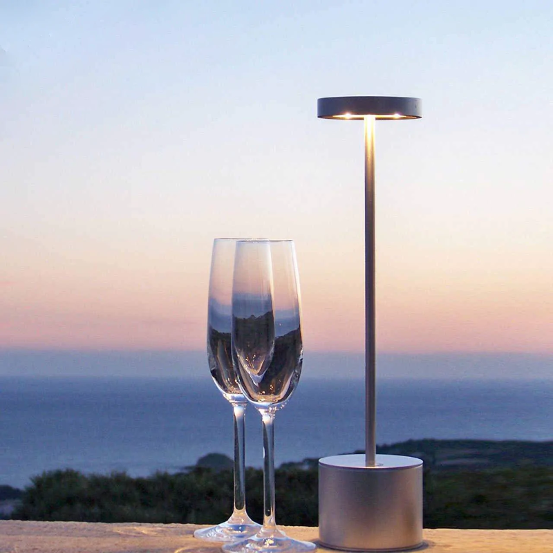 Neoz LED Table Lamp with Rechargeable USB Batteries Restaurant Outdoors Waterproof