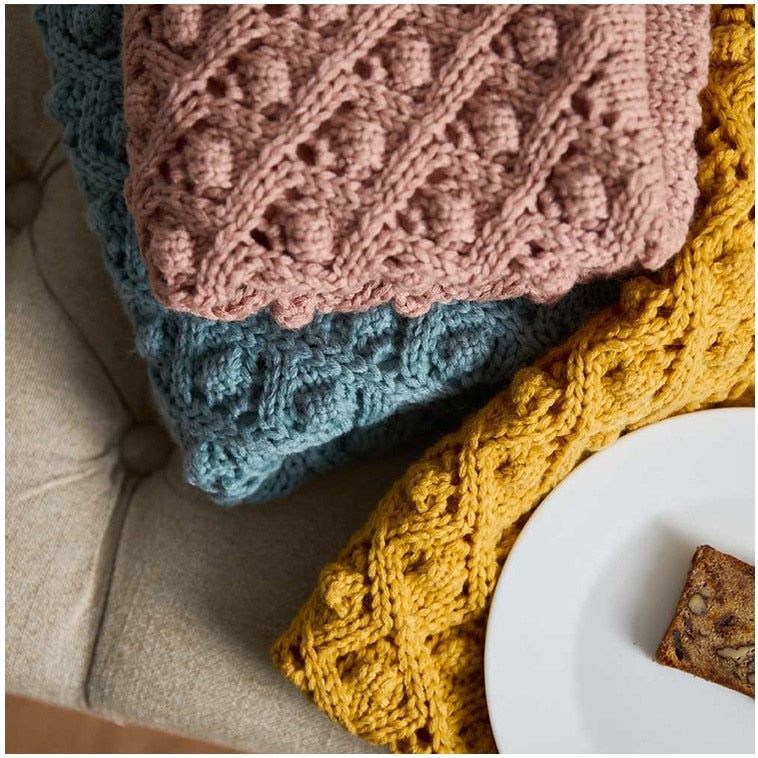 Vintage Cotton Crochet Knit Pillow Cover