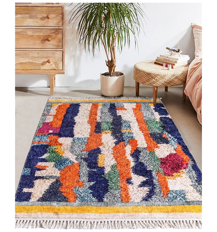 colorful Moroccan Style Area Rug