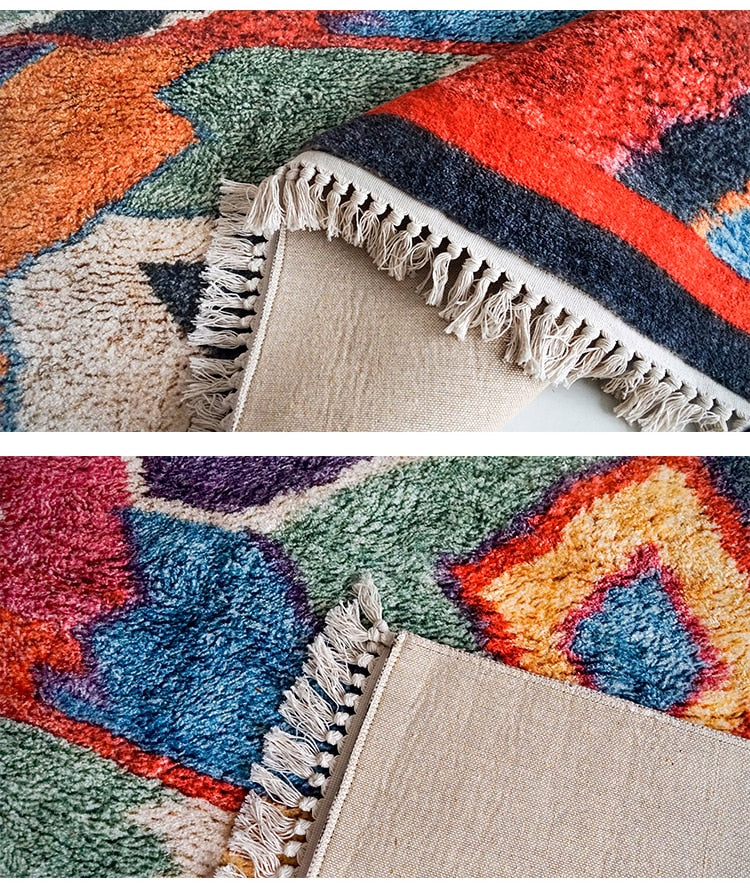 quality colorful Moroccan Style Area Rug