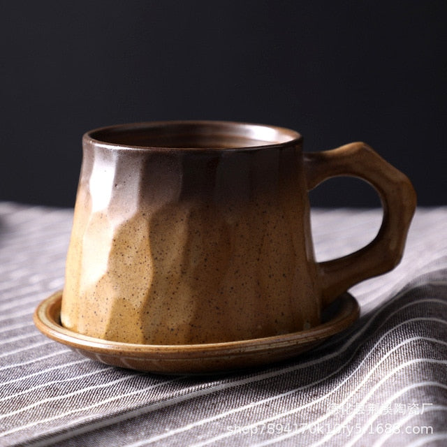 Vintage Japanese Style Coffee Mug Set
