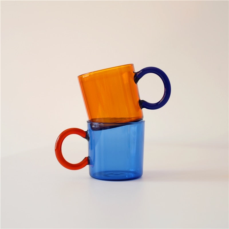 Colored Borosilicate Glass Mugs