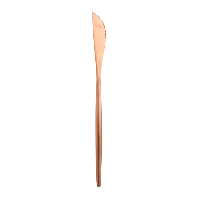 stainless steel rose gold knife