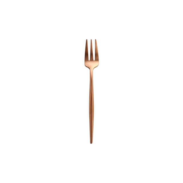 stainless steel rose gold fork
