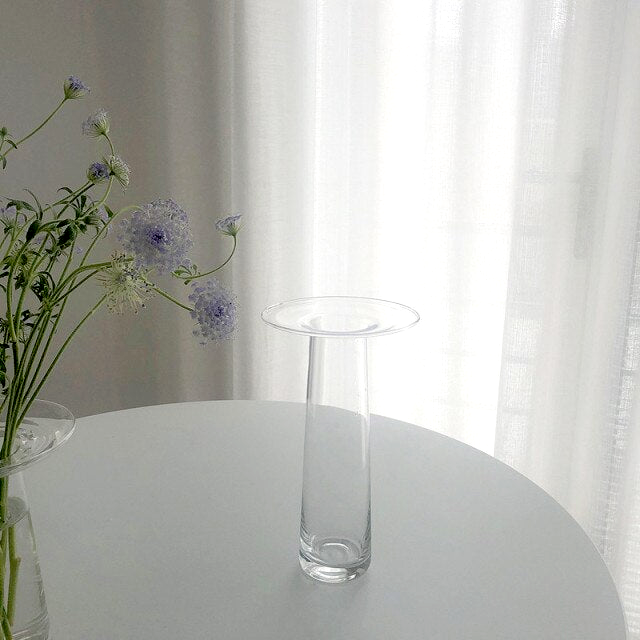Home Flower Vases in Transparent Design for Table Vases Decoration