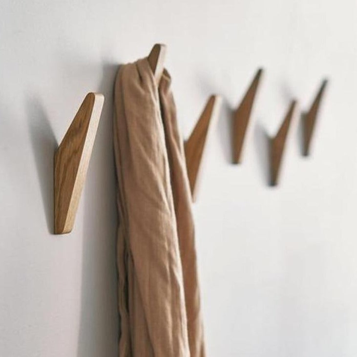 wooden taupe decorative hook