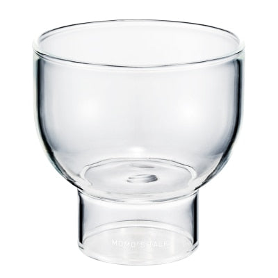 round clear glass cup 