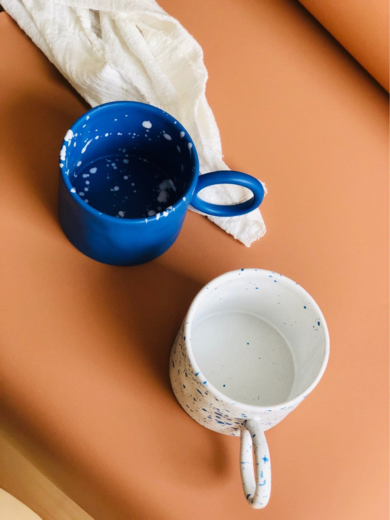 Ceramic Porcelain Handmade and Hand Painted paint splash mug