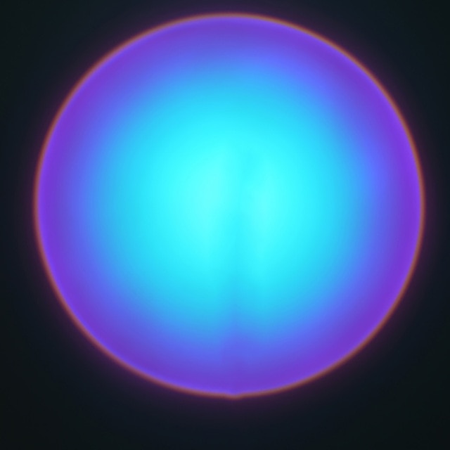 Prismatic lamp blue light