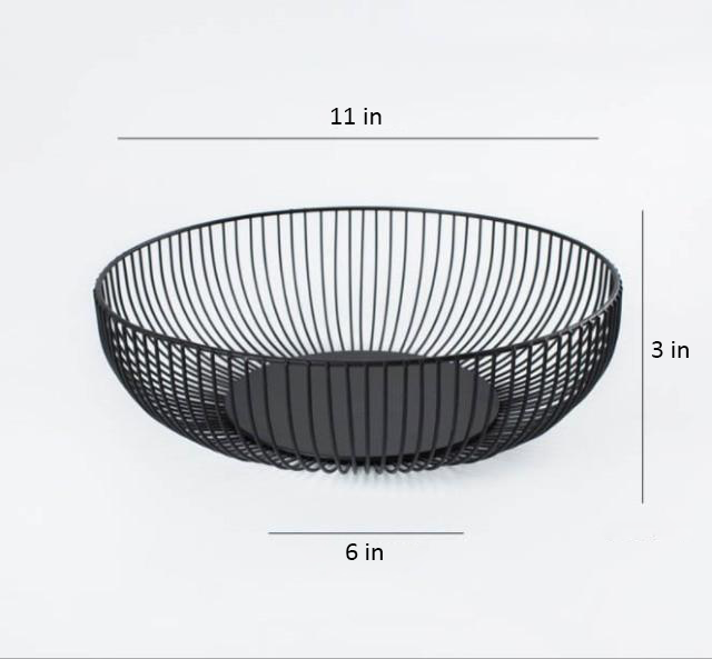 Round Big Black Storage Basket Measurements