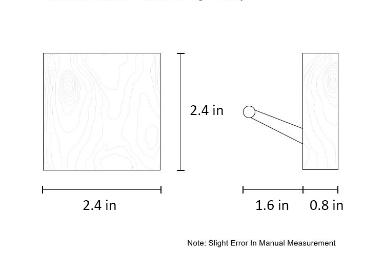 Square Walnut Rack Measurements