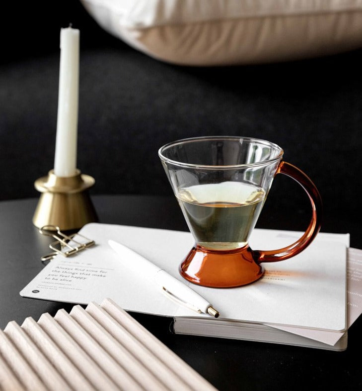 Rooibos Heat-Resistant Borosilicate Glass Tea Set Pot and Cups