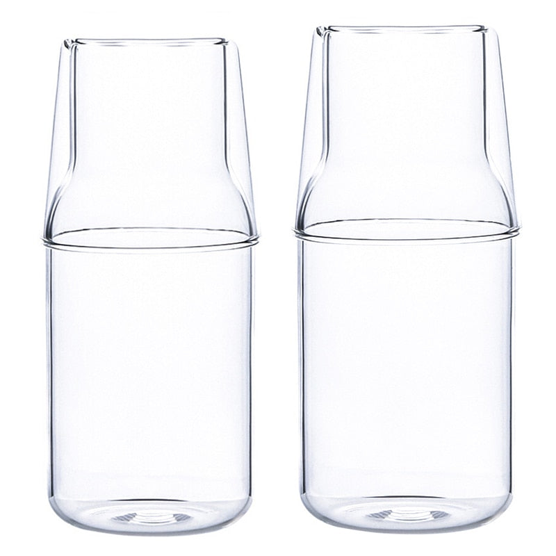 Round Transparent Glass Water Set