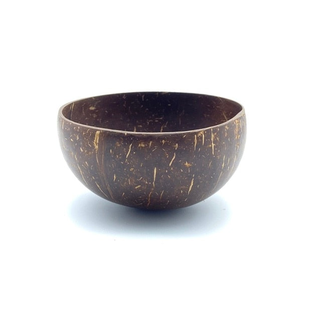 Round Brown Coconut Bowl