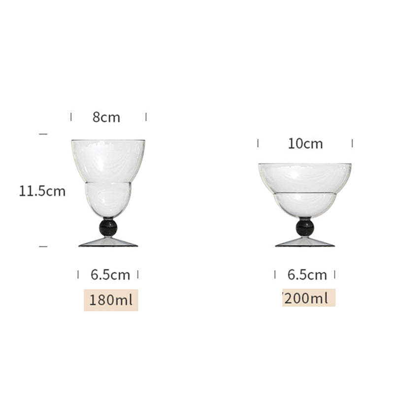 Drinkware Clear Glass Coffee Cup MIni Decoration