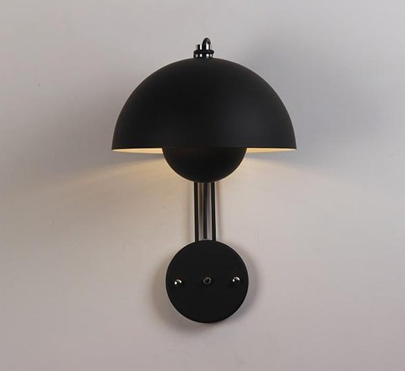 verner panton Round black Metal Wall Lamp Flowerpot Metal LED Wall Lamp VP8 LED light