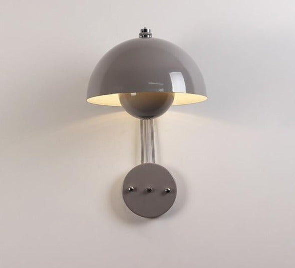 verner panton Round grey Metal Wall Lamp Flowerpot Metal LED Wall Lamp VP8 LED light