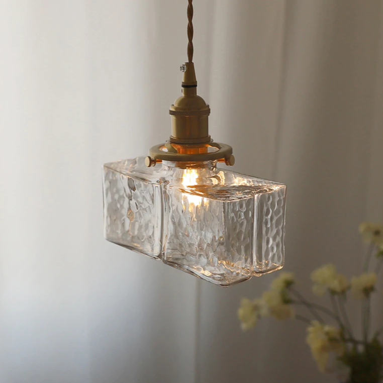 Pendant Glass Light Minimalist Creative Brass Lamp