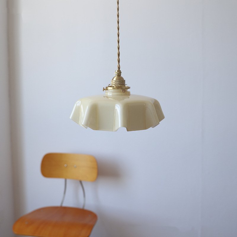 Pendant Lamp Retro Vintage Flower Glass Hanging and ceiling Light