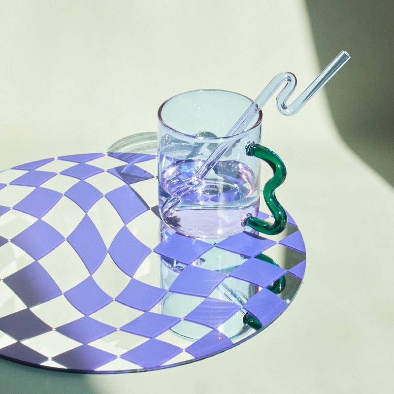 Home Decoration Round Acrylic Placements for Table Tray Showroom