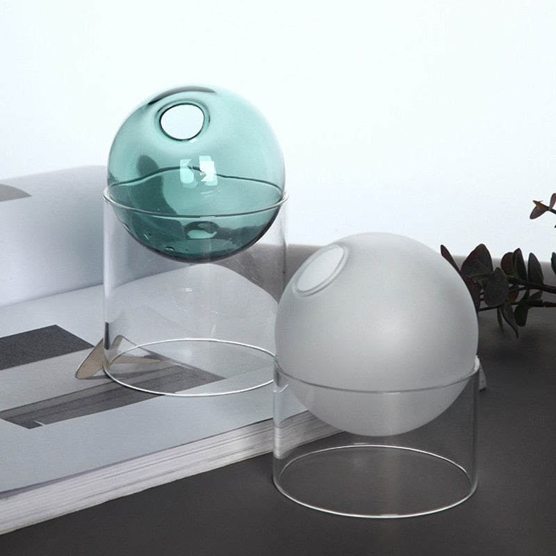 colored glass modern minimalist vase