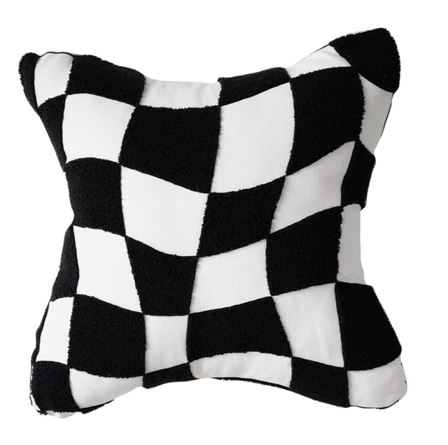 Pillows in Black and White Cushion Geometric Shape for Living Room